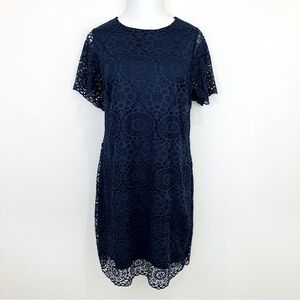 Laundry by Shelli Segal Short Sleeve Lace Dress